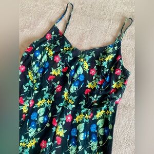 Bright Floral Midi Dress